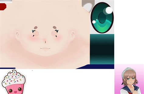 yandere simulator face template.